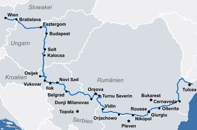 Karte Ms Charles Dickens Flusskreuzfahrt Donau Ganz Speziell 2026