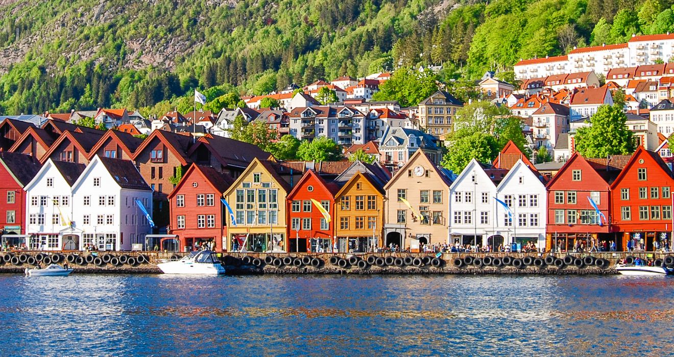 Norwegen bunte H&auml;user