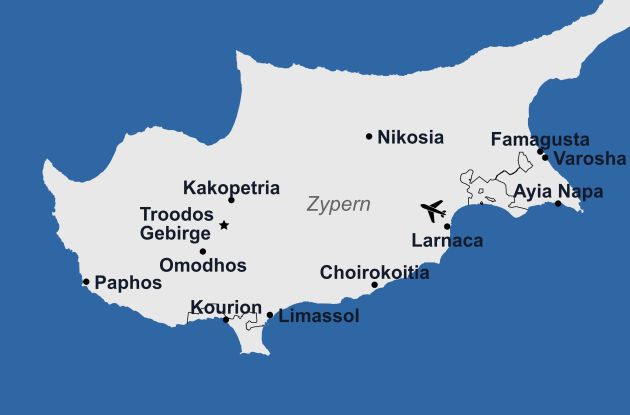 Karte Zypern 2026
