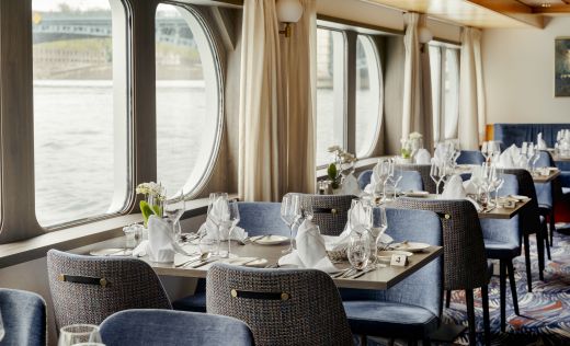MS Voyage Restaurant gedeckt (c) Scylla