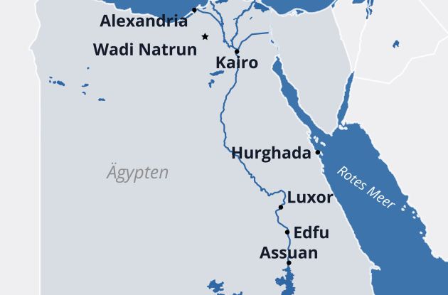 Karte &Auml;gypten