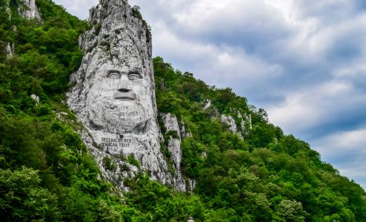 Decebal Statue im eisernen Tor