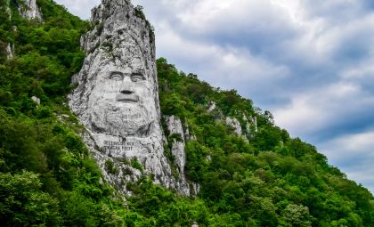 Decebal Statue im eisernen Tor