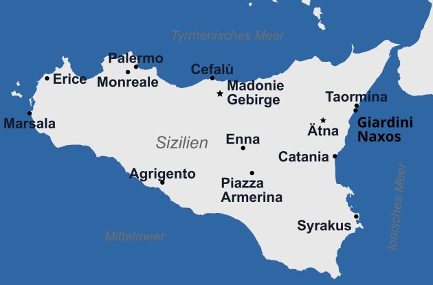 Karte Sizilien 2026
