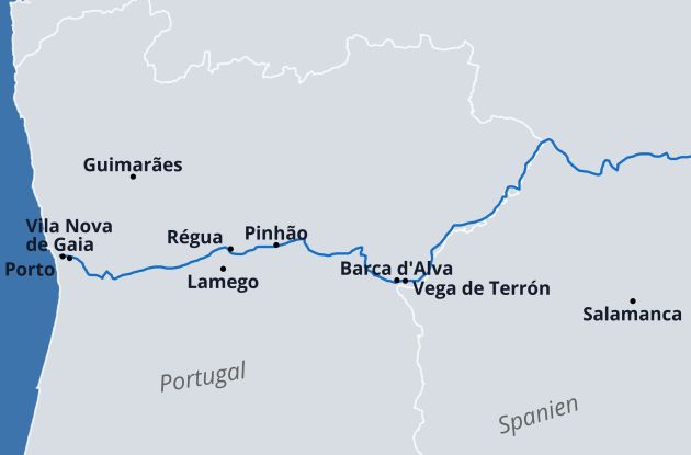 Karte Ms Douro Spirit Rio Douro 2026