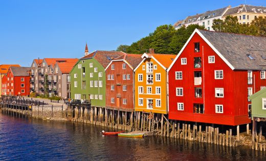 Trondheim bunte Fassaden