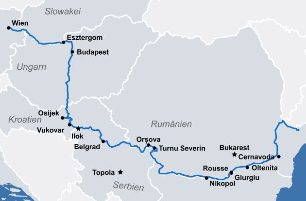 Karte Ms Charles Dickens Flusskreuzfahrt Donau Kreuzfahrt Xxl