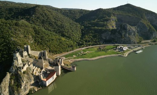 Golubac Luftaufnahme