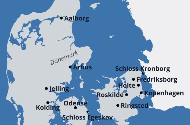 Karte Daenemark 2026