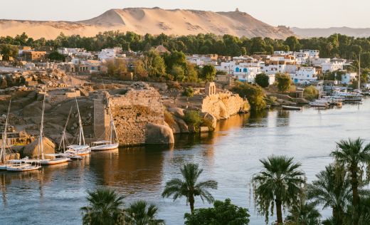 Nil in Assuan, &Auml;gypten