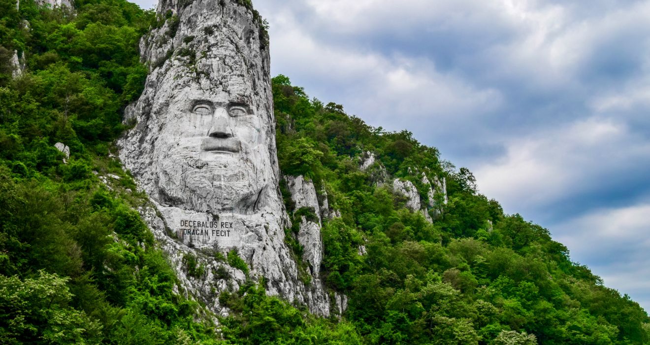 Decebal Statue im eisernen Tor