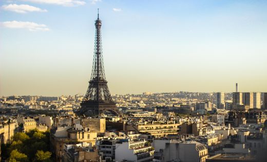Luftbild von Paris mit dem Eiffelturm